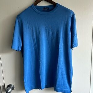 BESPOKE Tincati Tailored Collar Blue Dress Tee EU54